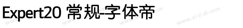 Expert20 常规字体转换